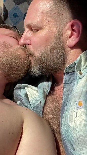 Emotional moment from "Seattle Dad making out with Brock Tidus - first time"
