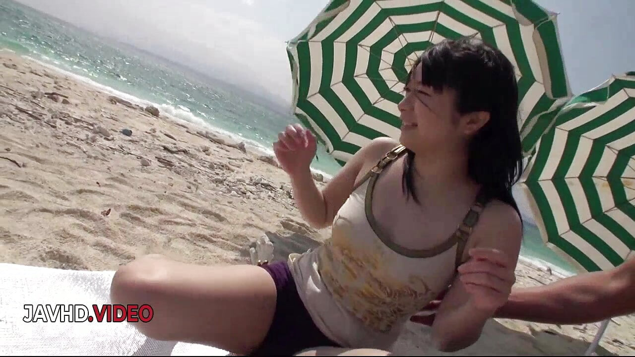 Hina Maeda's Beach Threesome Ends in Hot Outdoor Creampie