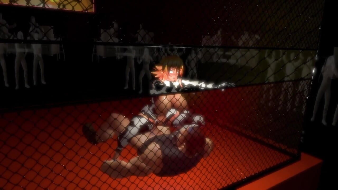 Anime Milk Girl γαμιέται στο κλουβί της πάλης