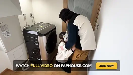 A Married Woman Who Has Sex While Washing