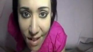 Камшот на лицо в любительском видео, подборка