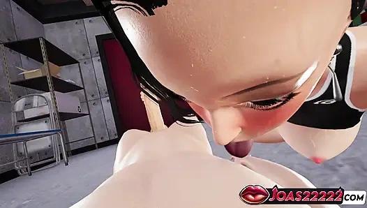 Eun-hye si wanita dominan lagi asik dudukin muka budak seksnya, jilat memek dan footjob sampai dicrot di wajah