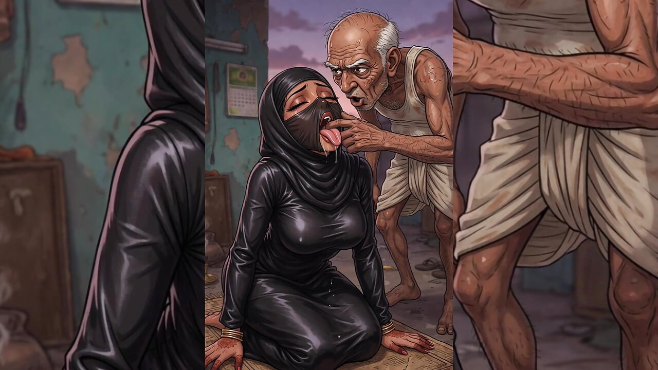 Hijabi Muslim Babes Degraded & Gangbanged by Ugly Bastards in tight spaces - Hijabi Series Part 3