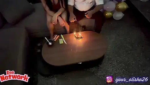 Birthday Celeberation with Sweet fuck by Her Boyfriend