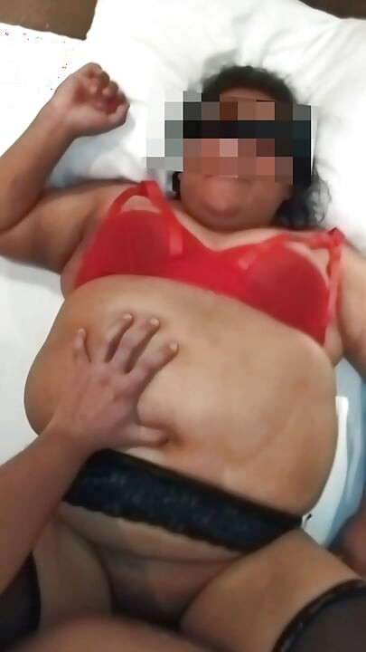 สาวอ้วนโดนแฟนหนุ่มเย็ดด้วยหน้ากาก