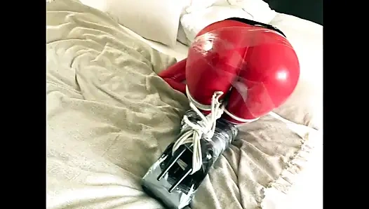 KıRMıZı LATEKS YÜKSEK TOPUKLU ESARET