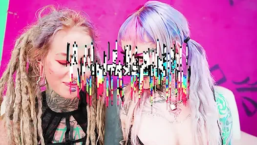 Intense FFM Anal Pounding Big Dick, Fake Boobs & Two Hot Alt Pornstars Gone Wild