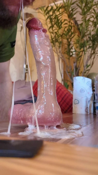 Very Sloppy Furry Dildo Deepthroat