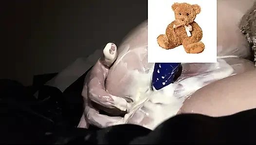 4k-ASMR YOGURT FOOD FETISH- KINKY STEPSISTER MASTURBATES WITH DILDO- CUMFLATION HENTAI-  -ARABIAN SNOWWHITE