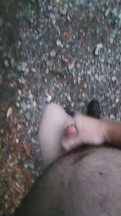 Solo fun in public nude the entire time.