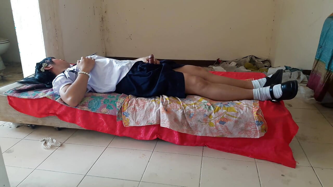Thai student ladyboy show