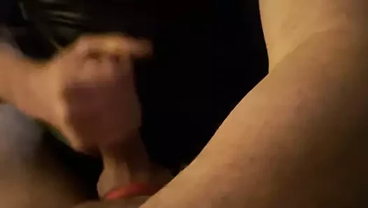 he is jerking my dick and teases my nipples