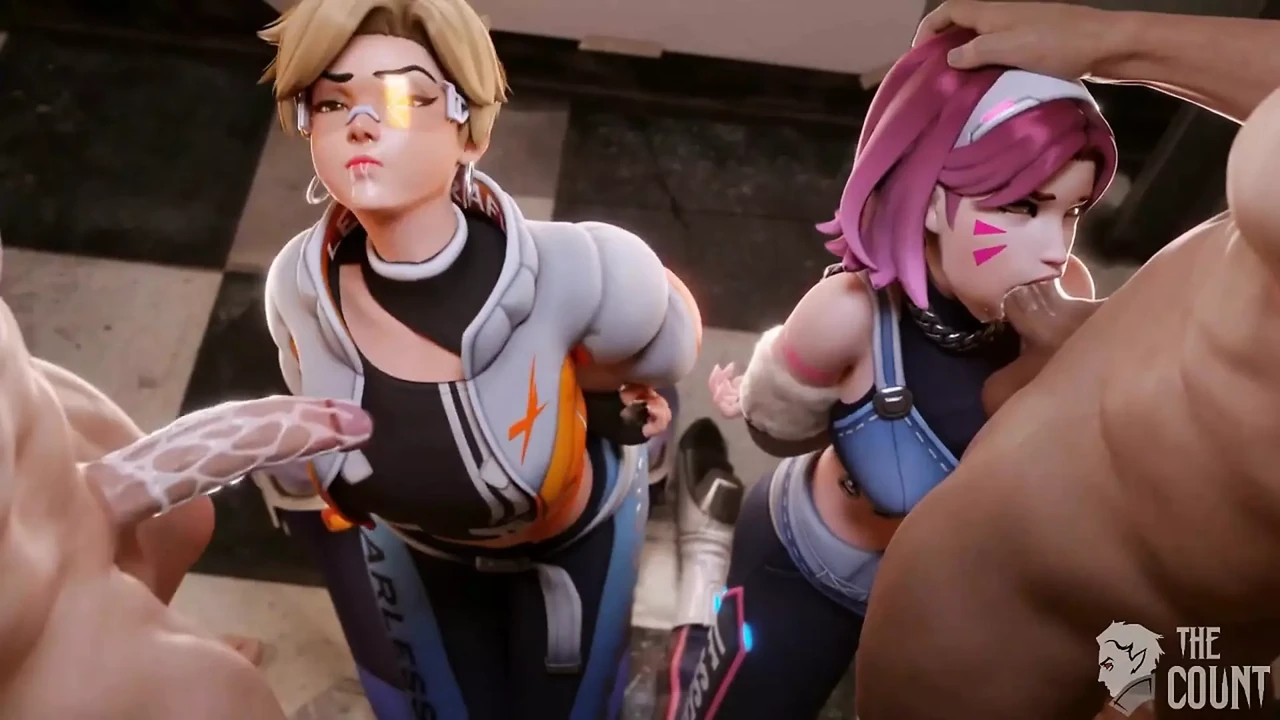 D.va getting hard fuck for cheating blowjob sex