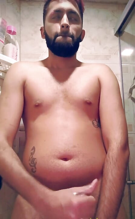 Jerking off in the shower till I cum then I keep going