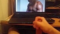 White slave man wanking while 2 black fuck another white boy
