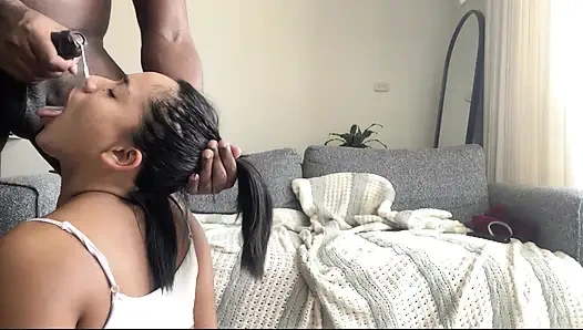 Blowjob and cumshot on my face -amateur couple- nysdel