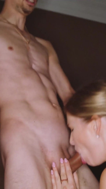 Horny wife Stella Cardo worships her husband’s dick with passionate sloppy head | Clip 1