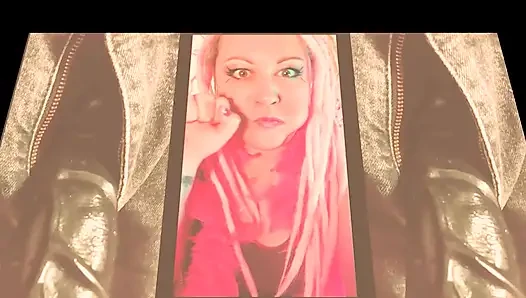 The cute mistress wants to watch you suck on your first BBC and gag on it