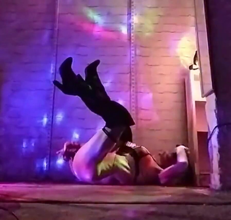 Stuffing myself with my two black fleshy dildos ... I'm such a slut!!!