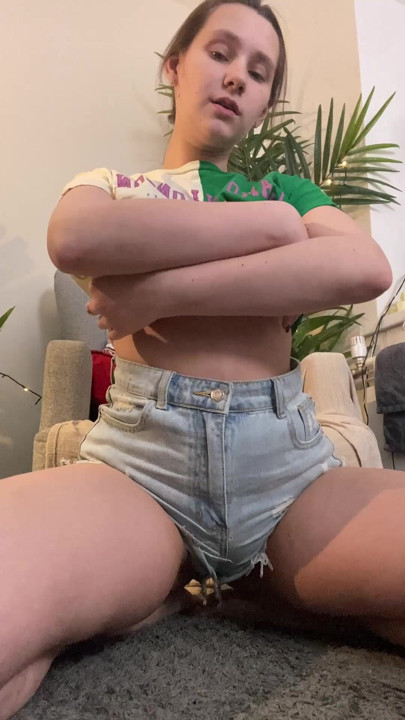 The slut shows her tits to all men and posted them to the public