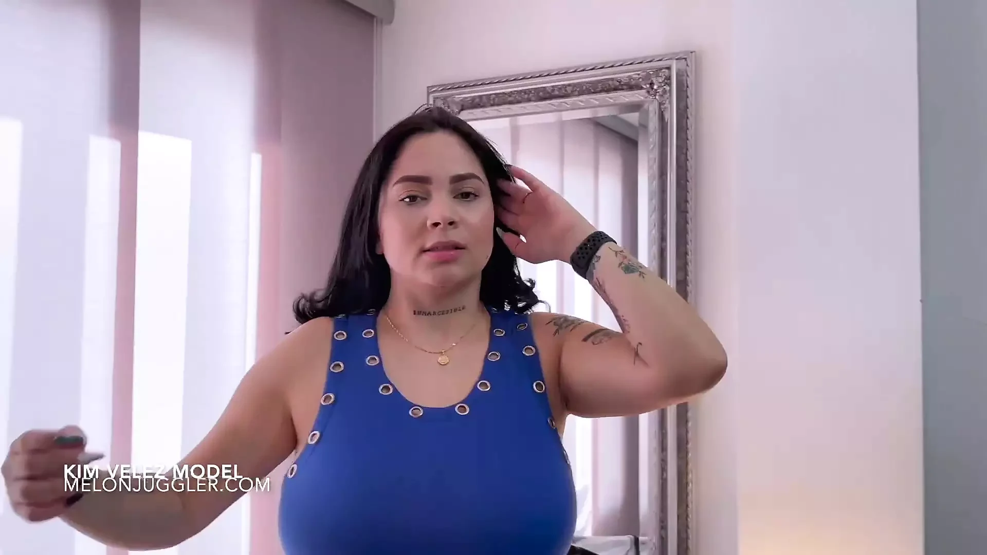 Payudara besar Kim velez yang luar biasa dengan areola yang besar