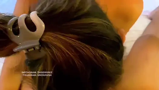 Lonely Widow'ın Pembesi Beni O Kadar Şehvetli Ediyor Ki O Duş Alırken Yanlışlıkla Banyoya Girdim