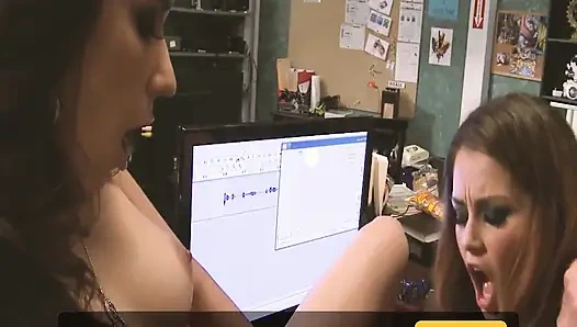 Angels for Nerds Scene-1_two Hot Teen Babes with Big Butts Fuck the Office Nerd Together