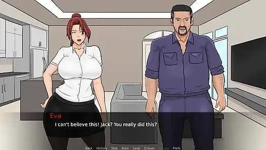 Eva'nın ecstasy #10 ateşli kızıl saçlı erkek arkadaşını üvey babasıyla aldatıyor