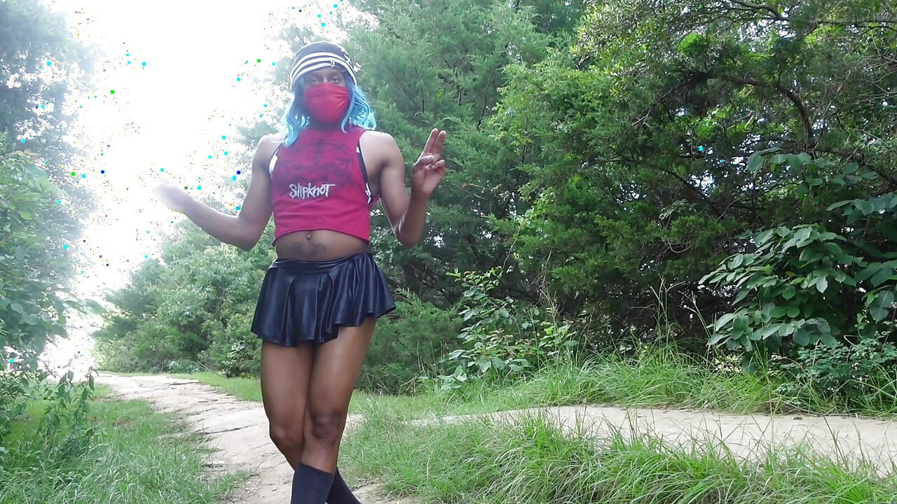 Femboy Mika Kawaiii RISKY Public Twerking on Hiking Trails