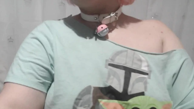 Trying on all my collars