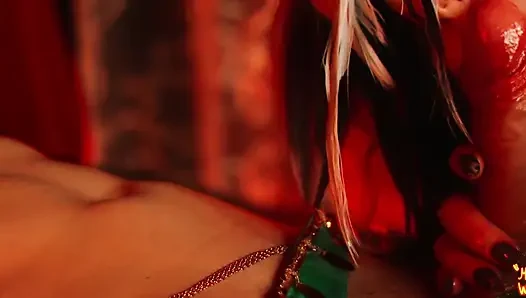 Genshin Impact. Arlechino membuat traveler menari untuknya - mollyredwolf