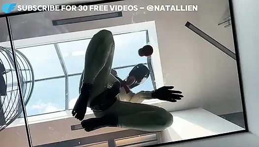 Lateks bebek kremsi dildo mastürbasyonu