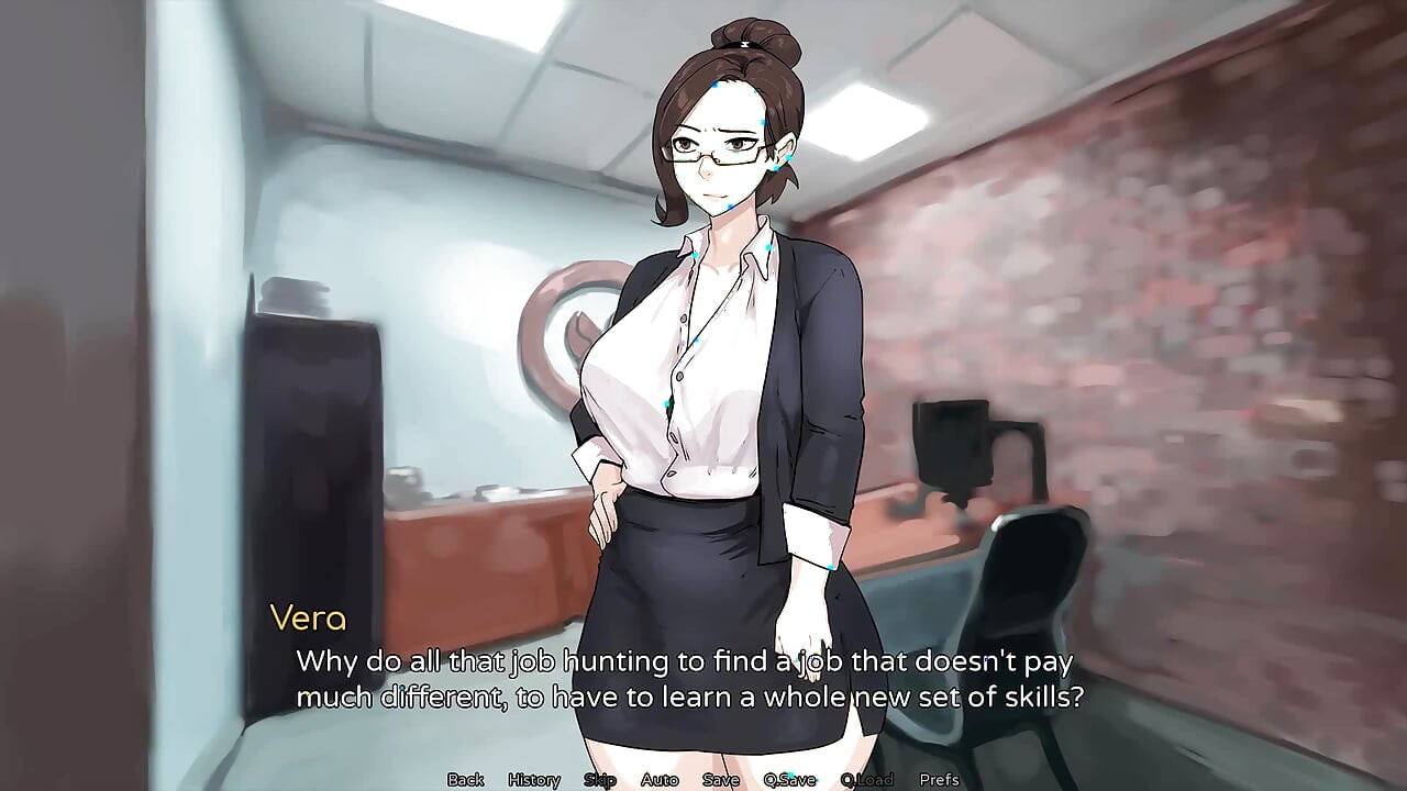 Hazelnut Latte: Mature MILF Shemale Blowjob and Cumshot in Her Office - Episode 14