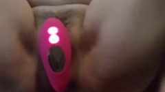 tied wife inserted vibelator & anal plug