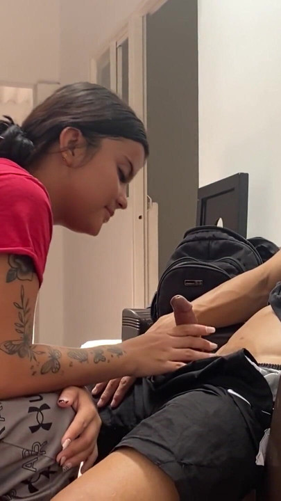 Captivating moment from "Threesome with my stepsister and her Tinder date"