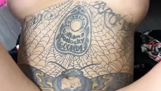 Hot tattooed nymph loves to get fucked and suck cock