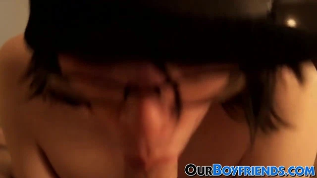 Young man pleasures lovers cock relentlessly until cumshot
