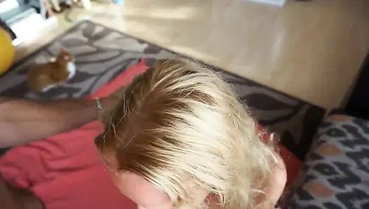 Blonde Mature Wife Enjoys Oral and Pussy Sex