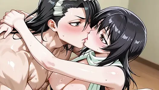 Byakuya (Bleach) x Ayano (CG)