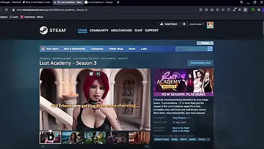 Lust Academy Season 3 Gallery [part 11] Porn Game Play [18+] Story-drive...