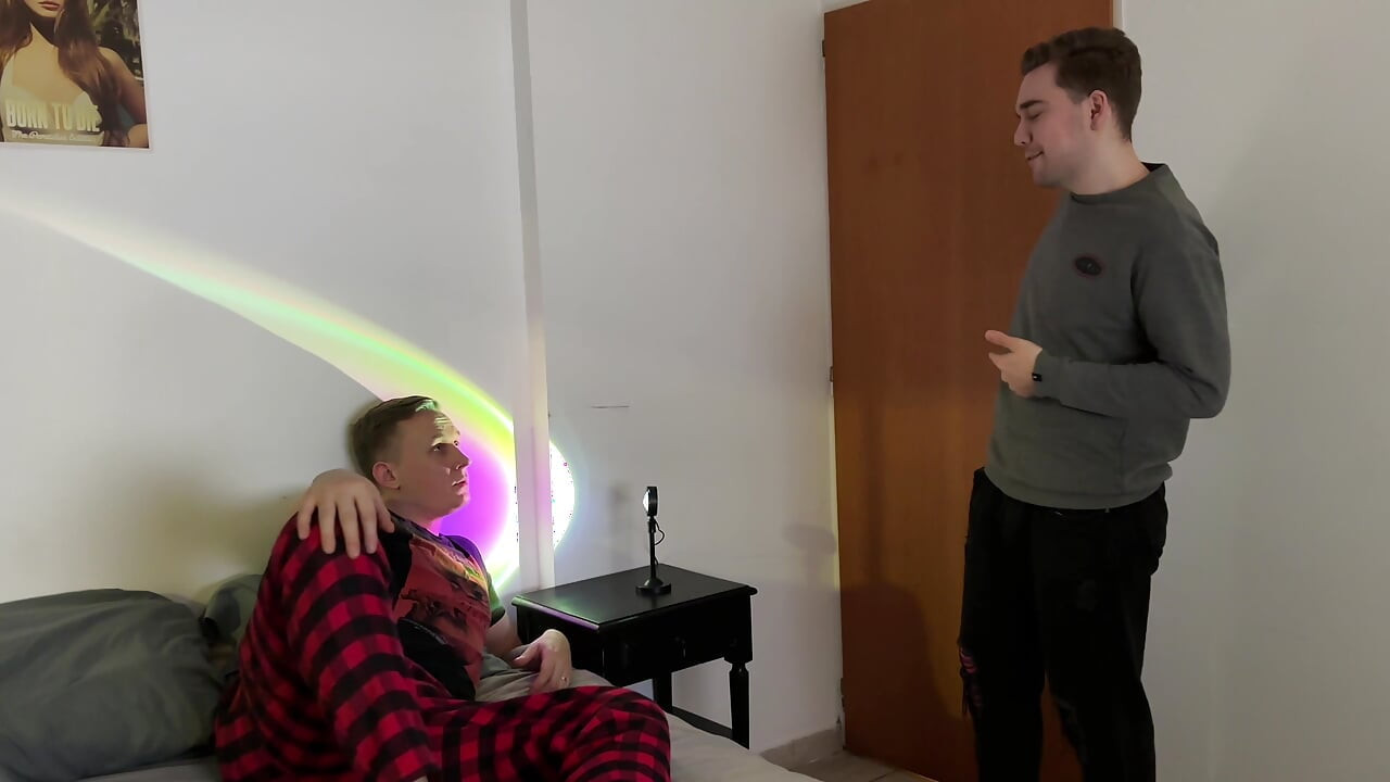 Big Dick Femboy Sucks and Rides Thick Cock and Takes a Messy Facial