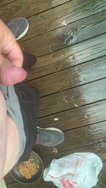 Pissing in the rain