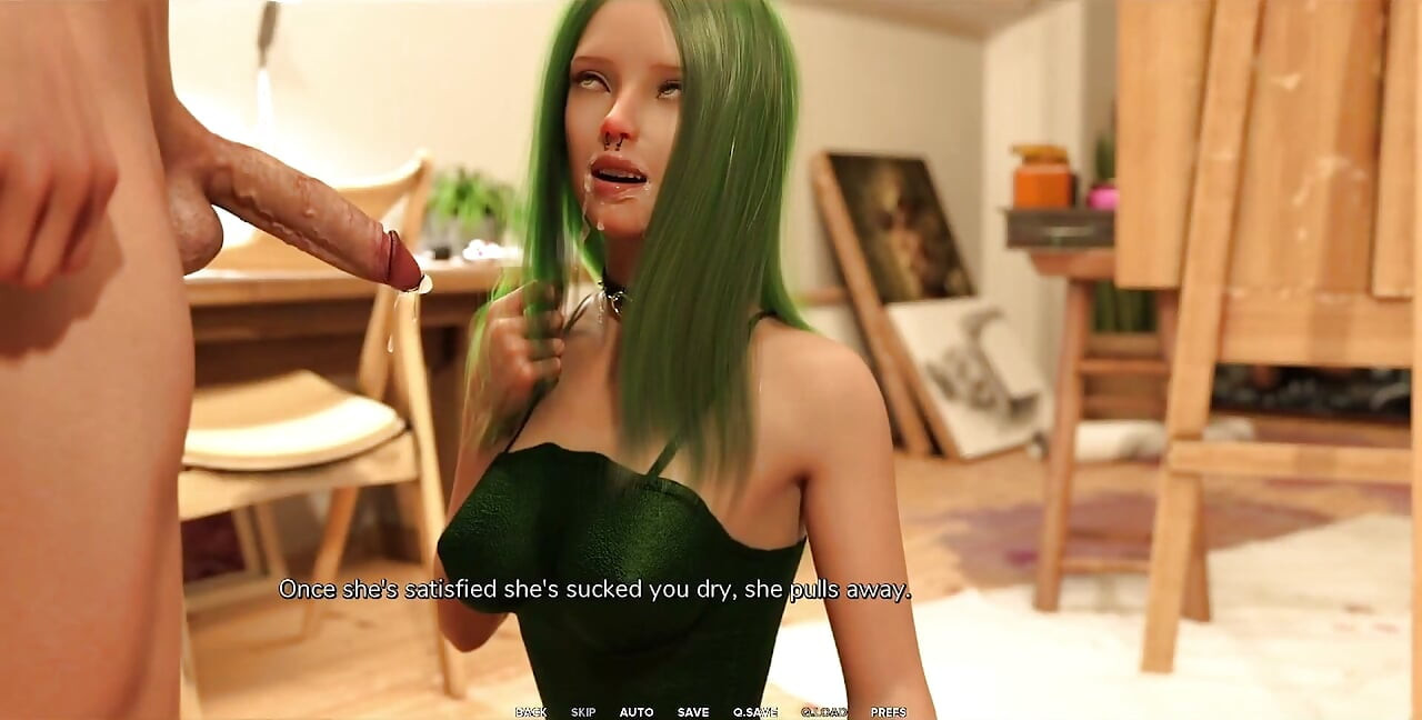 Taboo University - Green Haired Feminist Begs Me to Skull Fuck Her with My Big White Cock