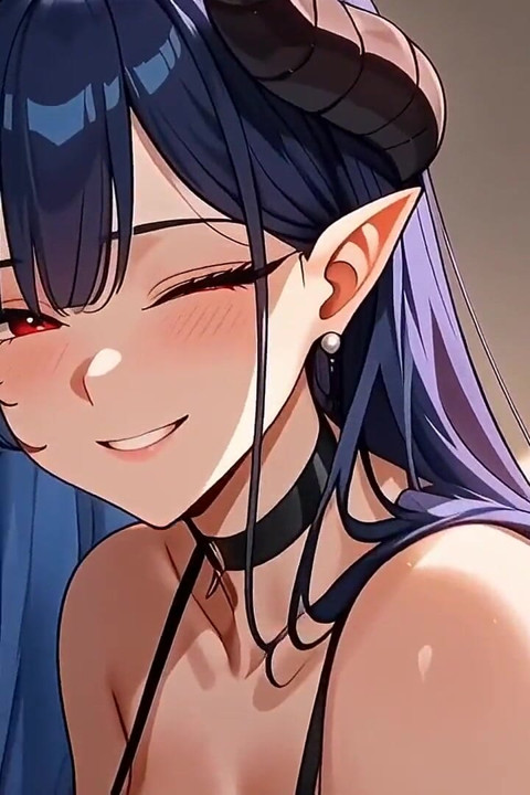 Succubus Demon Girl Appears in Your Bedroom Ai