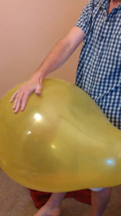 98) More Slow Q24 Balloon Inflation and Jerk Off Fun | Clip 1