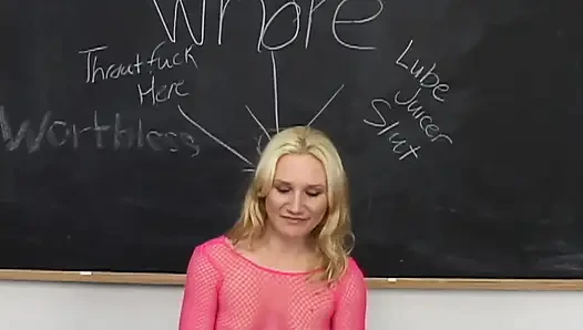Double dose of cock for the horny blonde