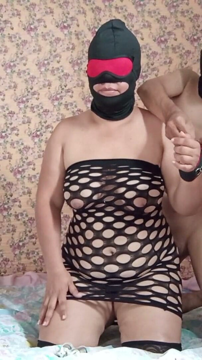 Masked wife eye mask sucking rich | Clip 1