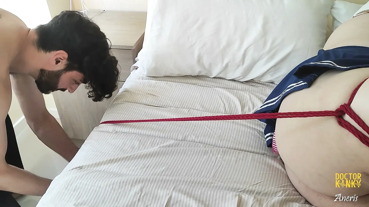 Double amputee shibari and spanking!