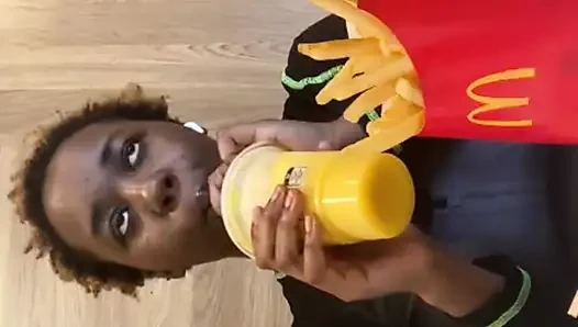 Public McDonald's Mukbang