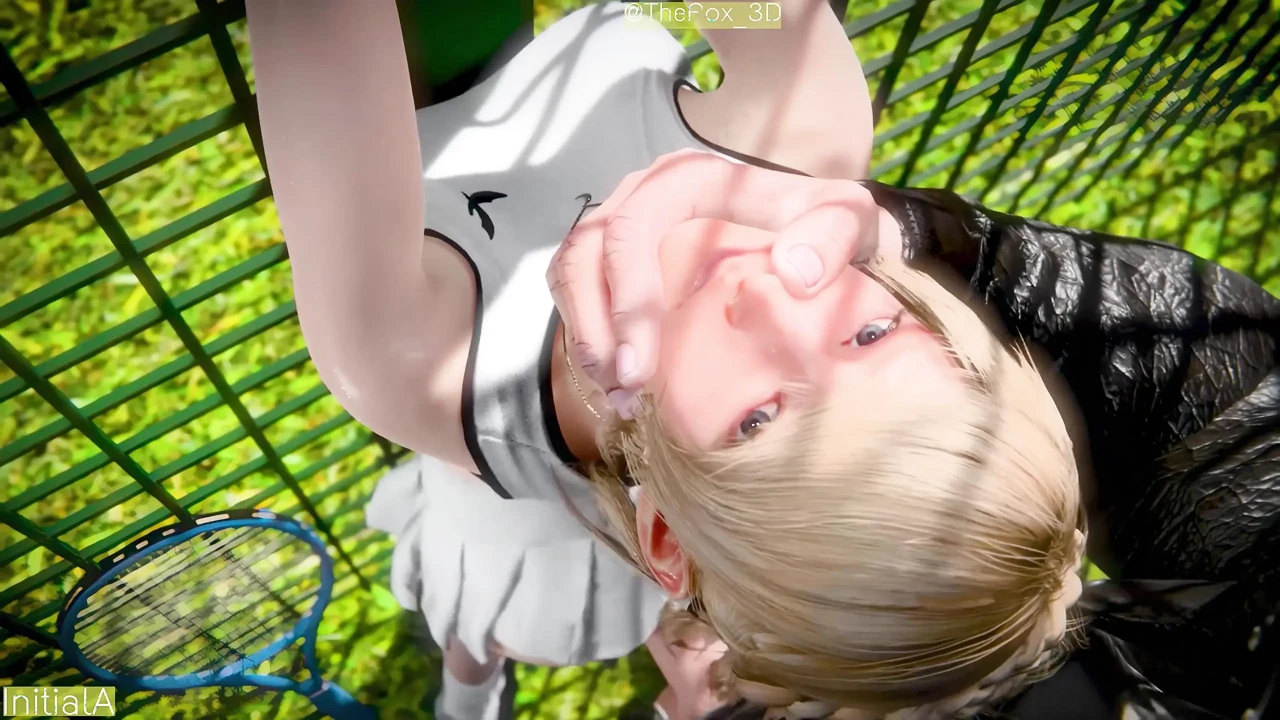 Final Fantasy XV FF15 - Lunafreya Tenniscourt Normal + Topless Remix Color WM (No Sound)  By InitialA Animation 3D Hentai